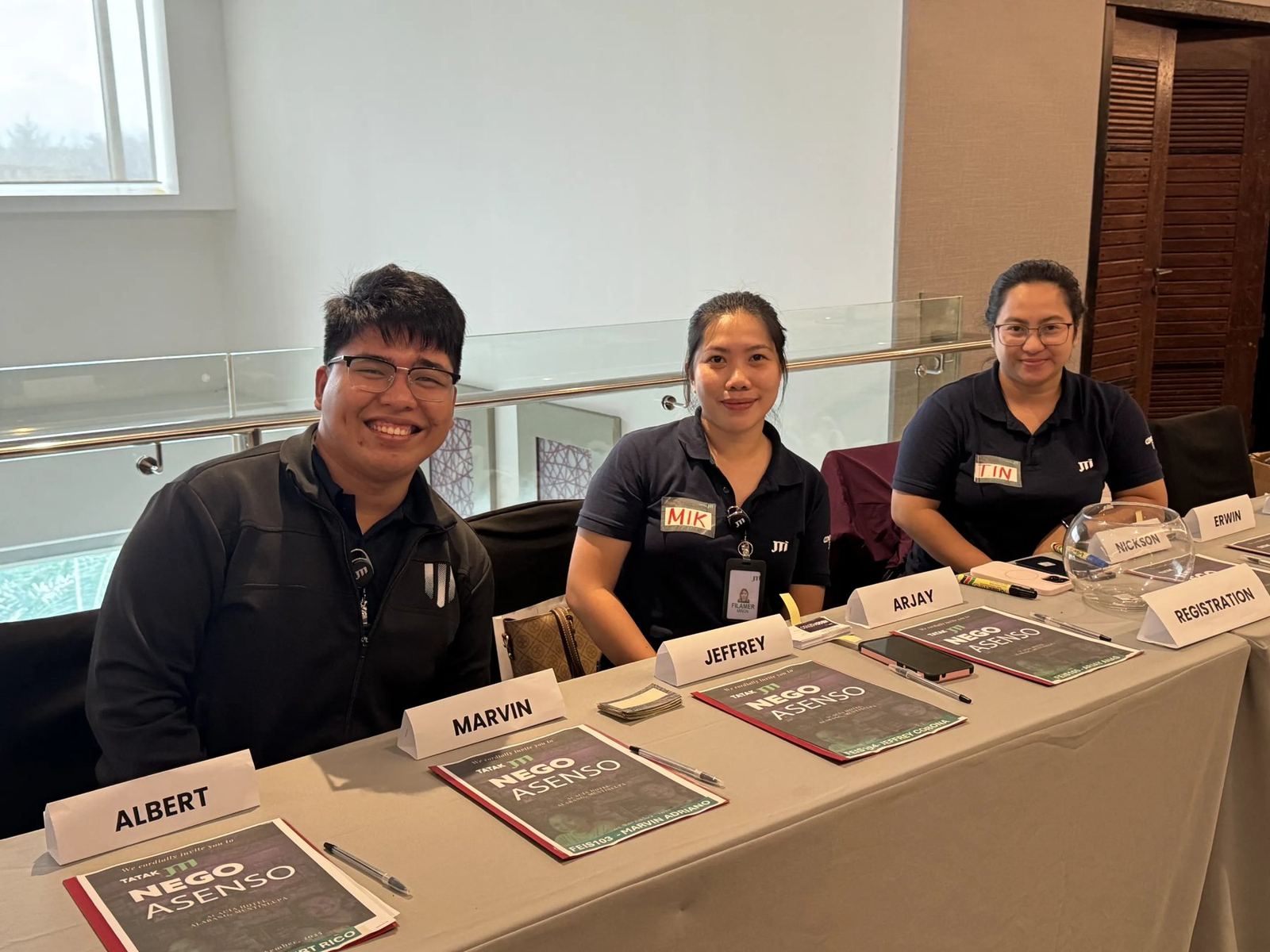 Mark Anthony Gabo at event registration